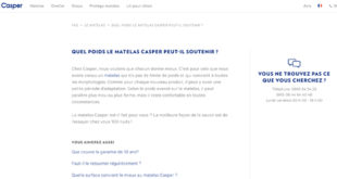 Poids maximum Casper