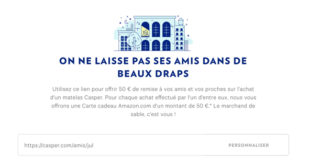 Parrainage Casper Matelas
